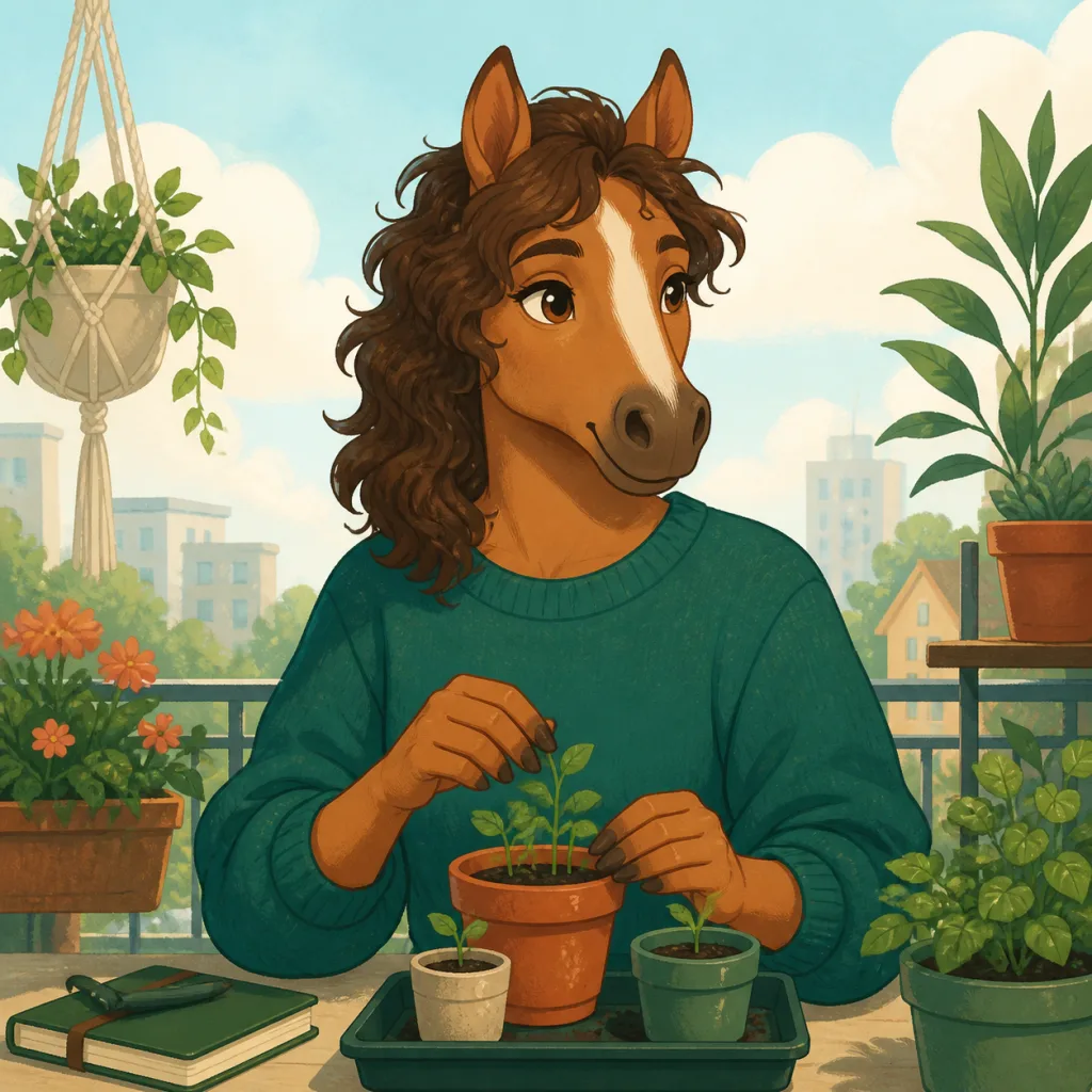 Hollyhock personality archetype illustration