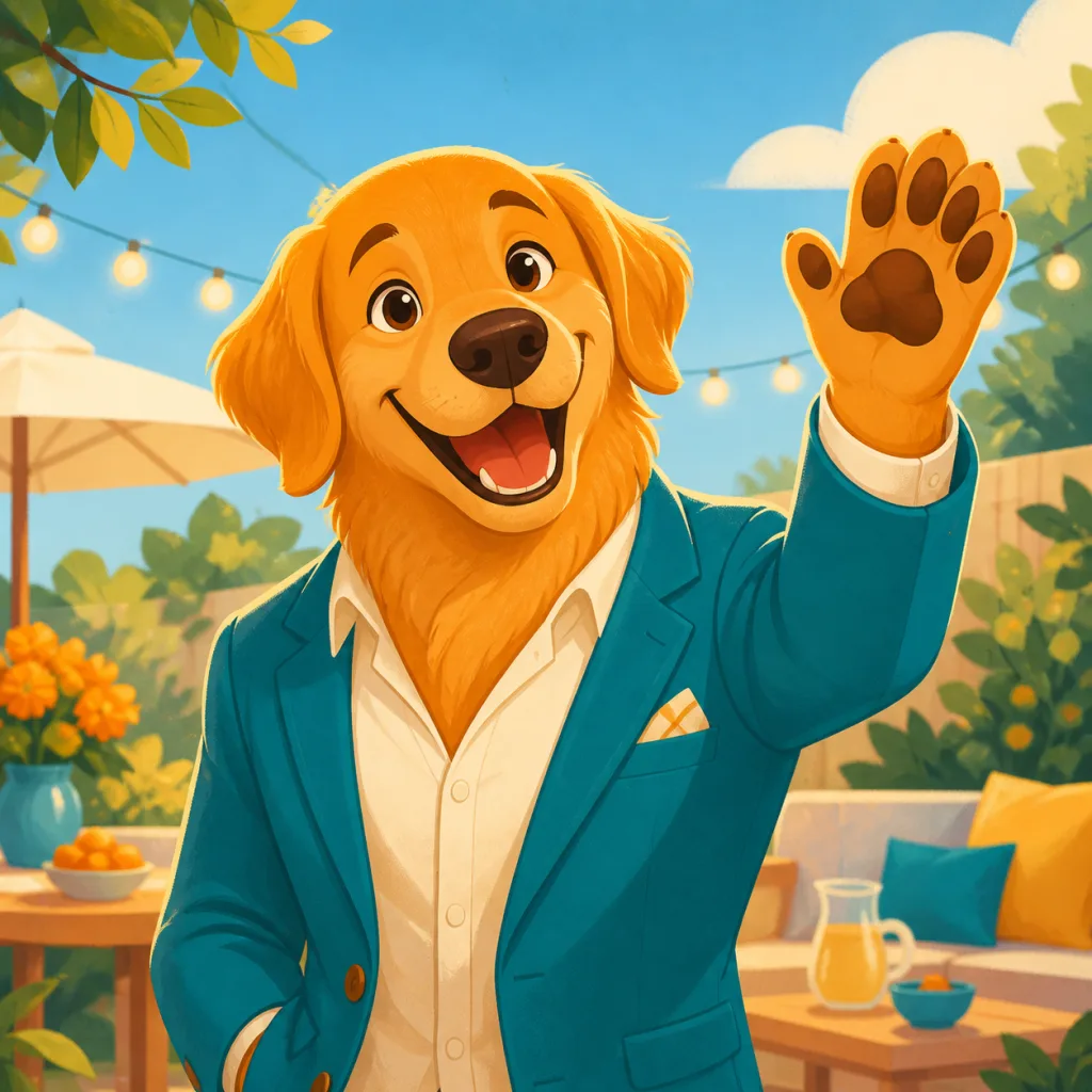 Mr. Peanutbutter personality archetype illustration